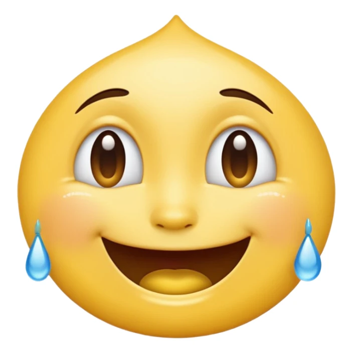 Tears of Joy emoji—iOS style. sticker