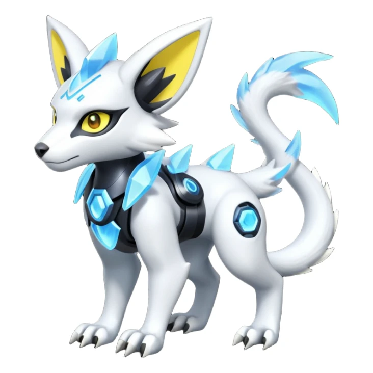 Genet-Absol-Kyurem-Zeraora-Primagen-fusion-creature  sticker