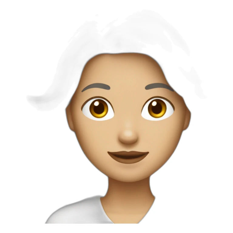 femme blanche chatain clair enervée en réunion sticker