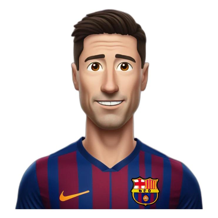 Robert Lewandowski in FC Barcelona kit sticker