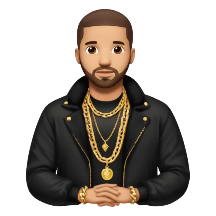 Drake en tenue de rappeur sticker