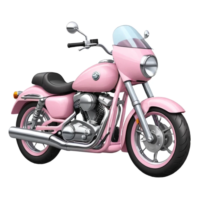 baby pink motorcycle sticker