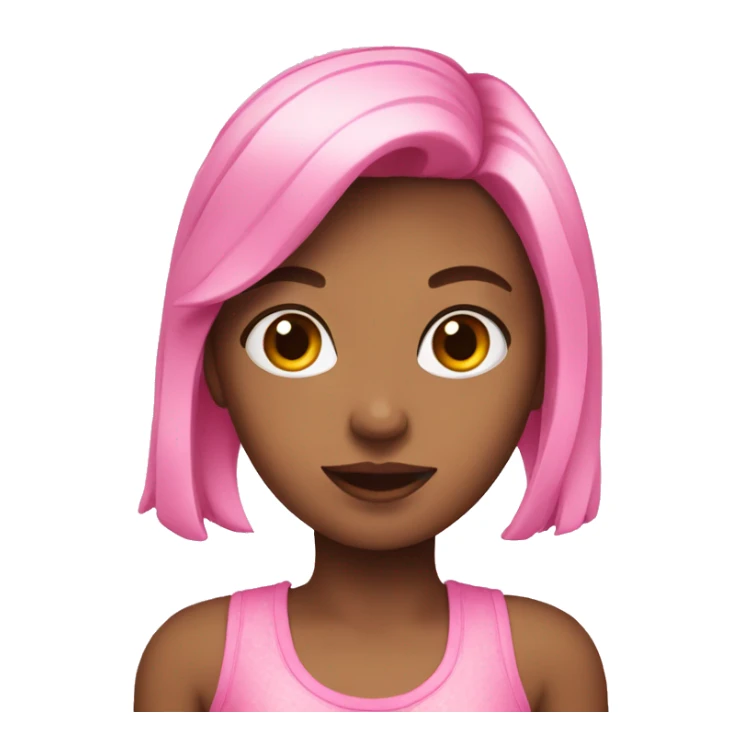 Girly pink girl sticker