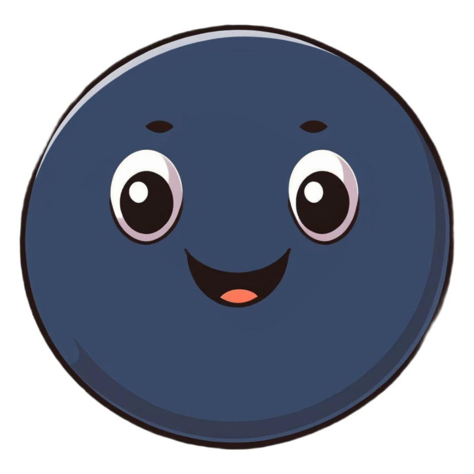 Adorable derpy emoji with googly eyes looking in different directions and a silly grin sticker