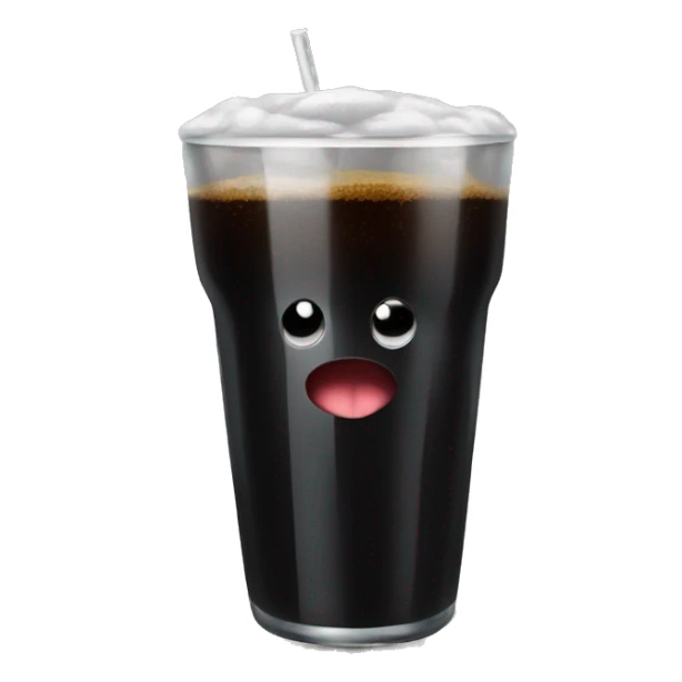 black drink with foum on top sticker