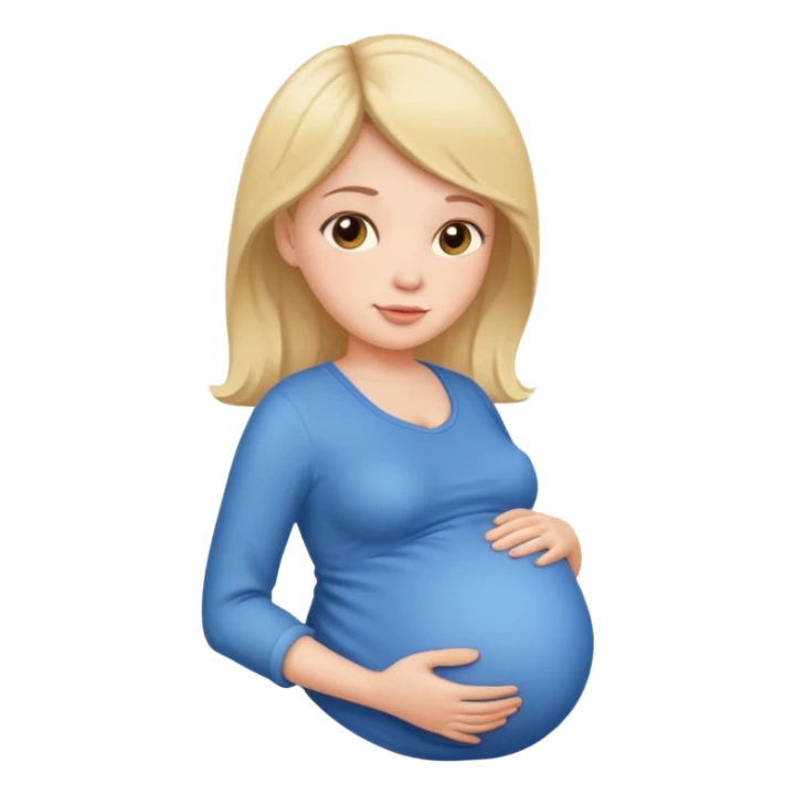 pregnant woman sticker