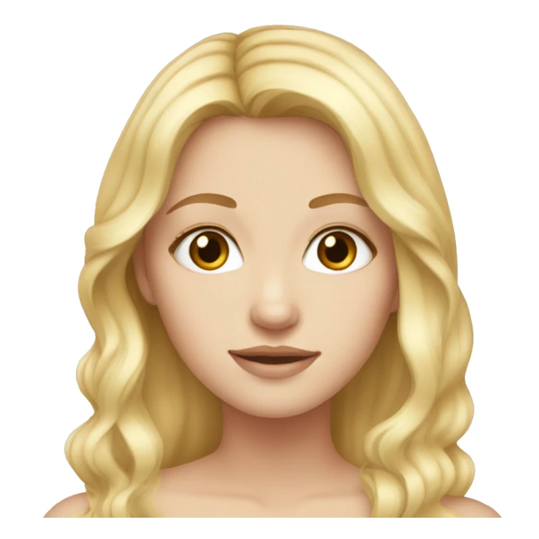 Blonde white girl with hazel eyes  sticker