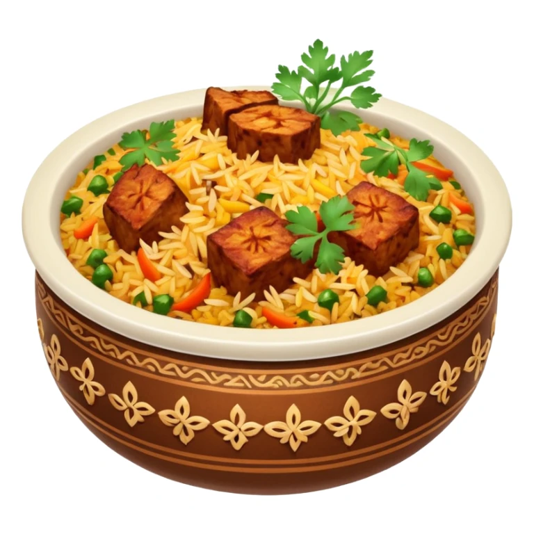 A bowl of biryani sticker