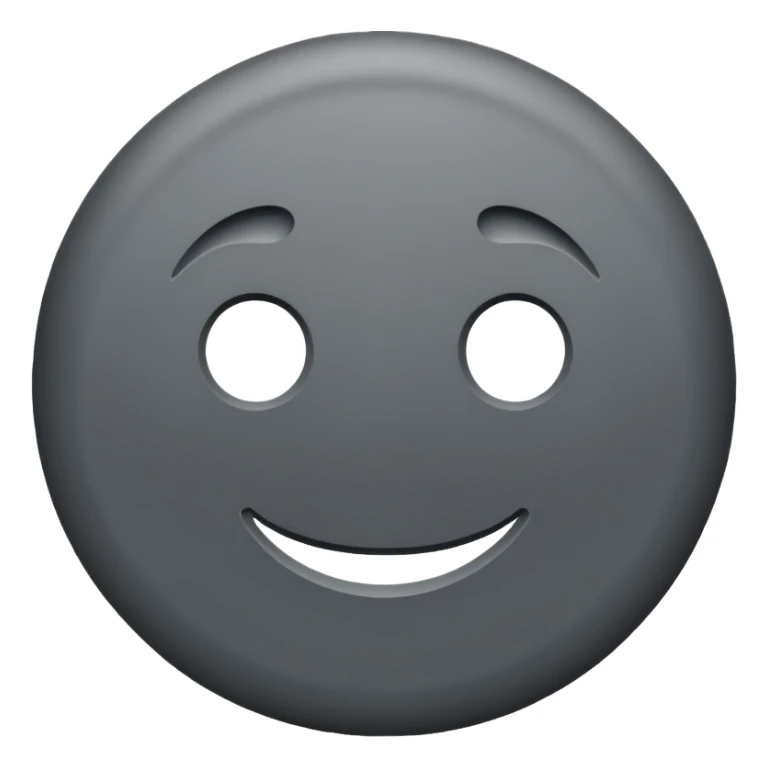 gray circle emoji without any face or dots or anything, just gray circle sticker