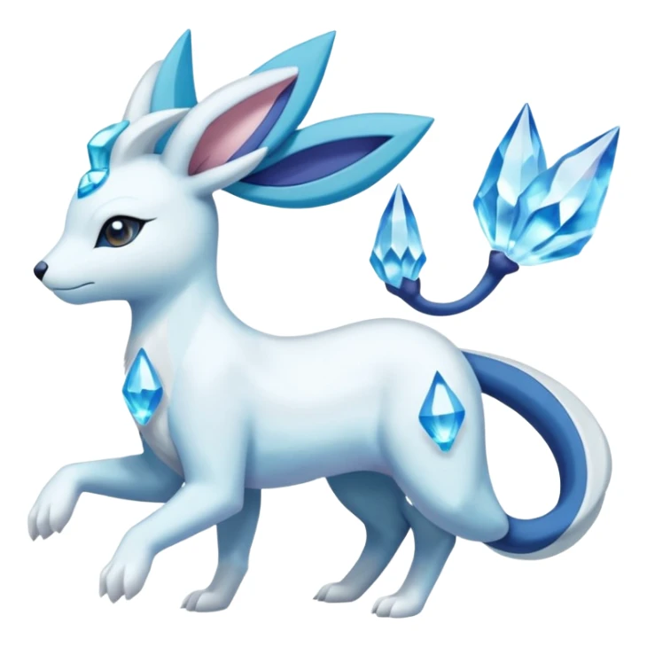 Primarina-Cobalion-Glaceon-Suicune-Amaura-fusion sticker