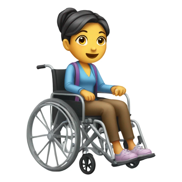 Fat girl in wheelchair sticker
