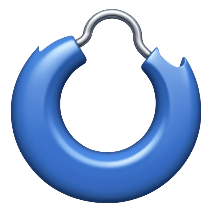 Ein blauer Kreis mit einem weißen Haken drinnen also ein sogenanntes blauer haken sticker