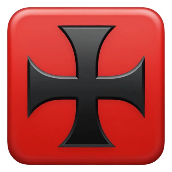 Signo nazi rojo y negro sticker