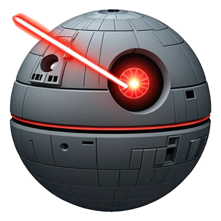Death star firing at usa sticker