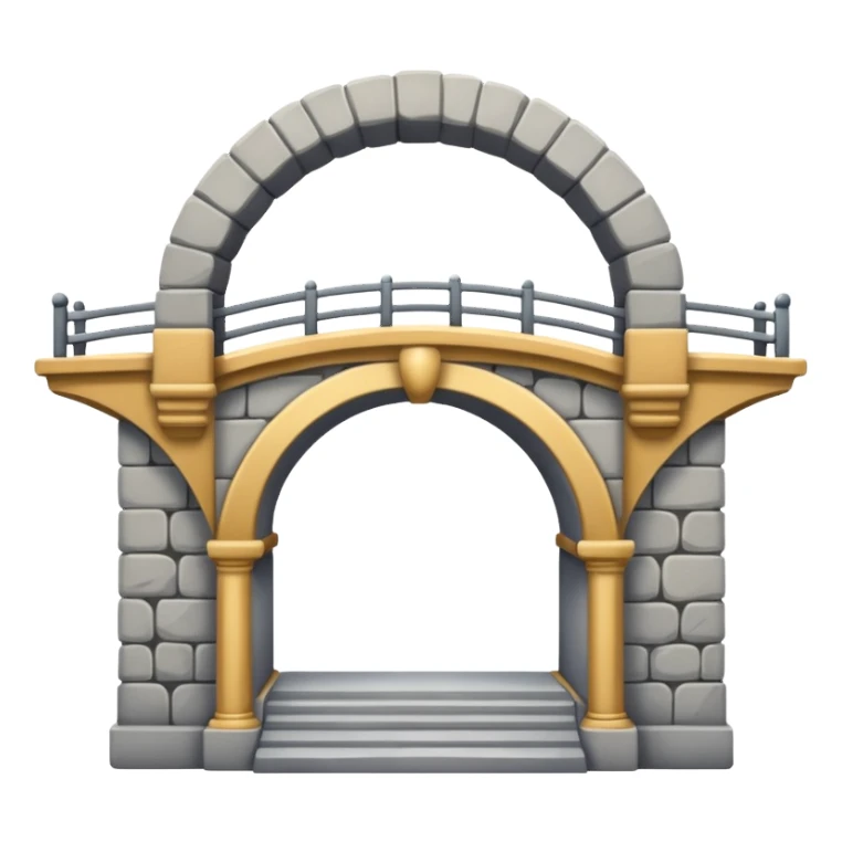 use this bridge. 2 ARCHES, one big platform. you see how there is 2 arches on top sticker