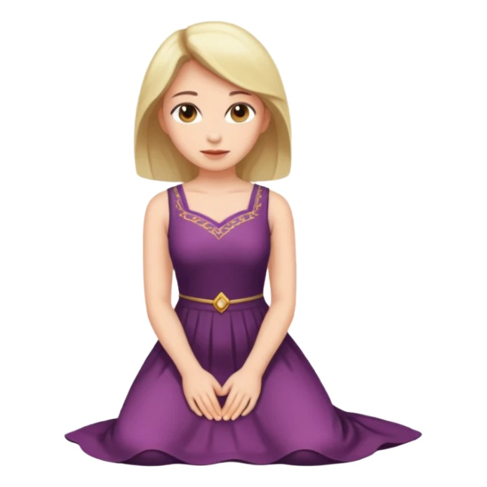 MN sitting on chair Woman kneeling sticker