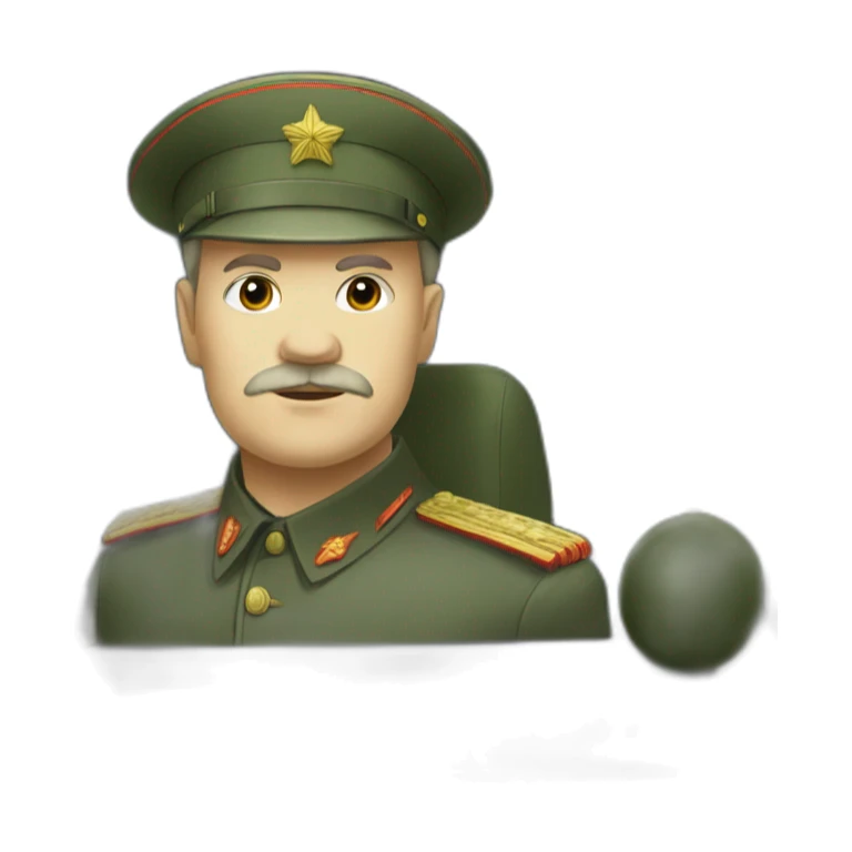 Lenin in the military car sticker