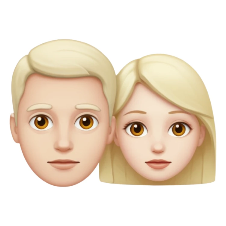 i want two person nicke eatche athore sticker