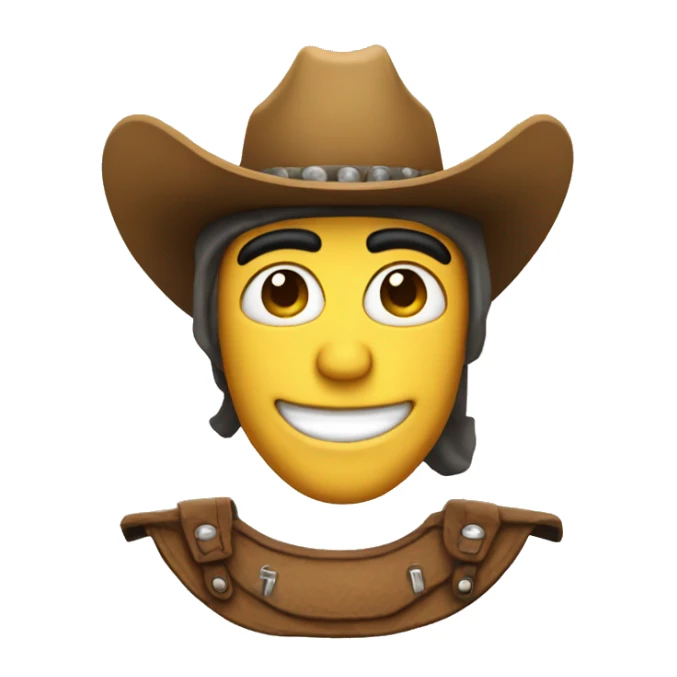 smiling cowboy emoji but with a Greek helmet instead sticker