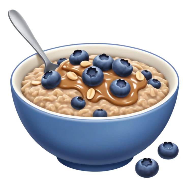 Blueberry peanut butter chocolate oatmeal sticker
