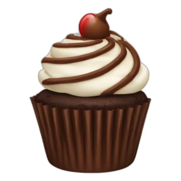 Chocolate cupcake sticker