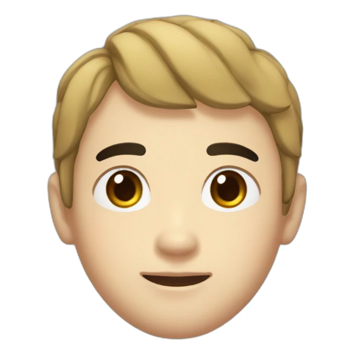 japanese man, freckles on face, black hair sticker