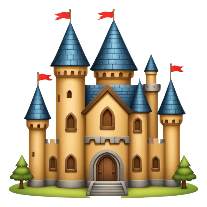 big wood castle house sticker
