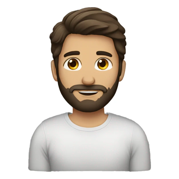 Brunette boyfriend with beard  sticker