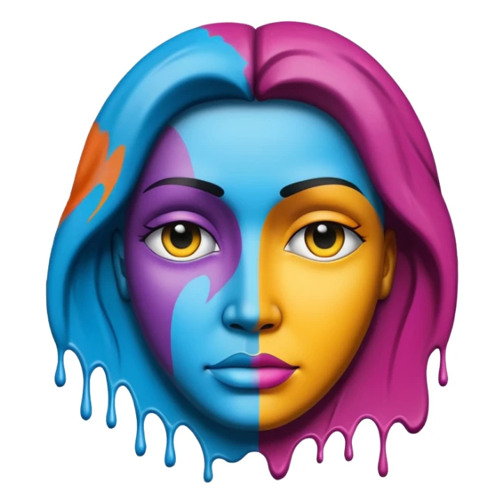 Graffit humani painting top wall sticker