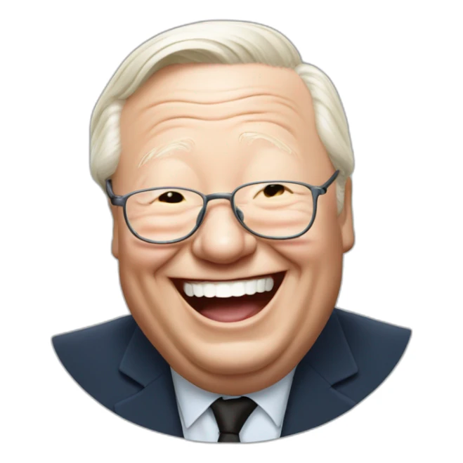 Jean-Marie Le Pen laughing sticker