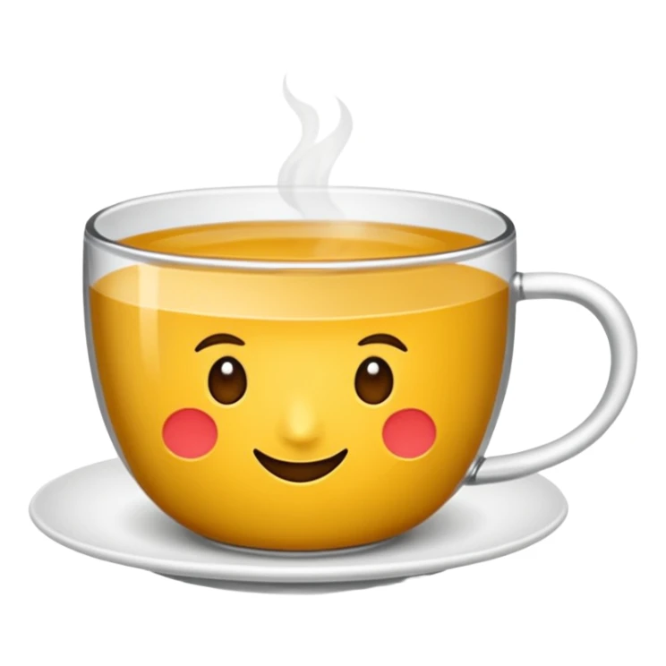 Küçük bardakta çay sticker