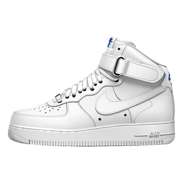 Two white Nike Air Force 1 sneakers facing each other sticker