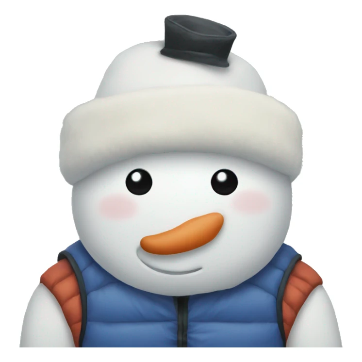 snowman with dad vest sticker