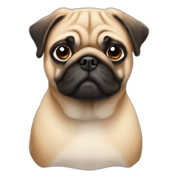 Pug ginger sticker