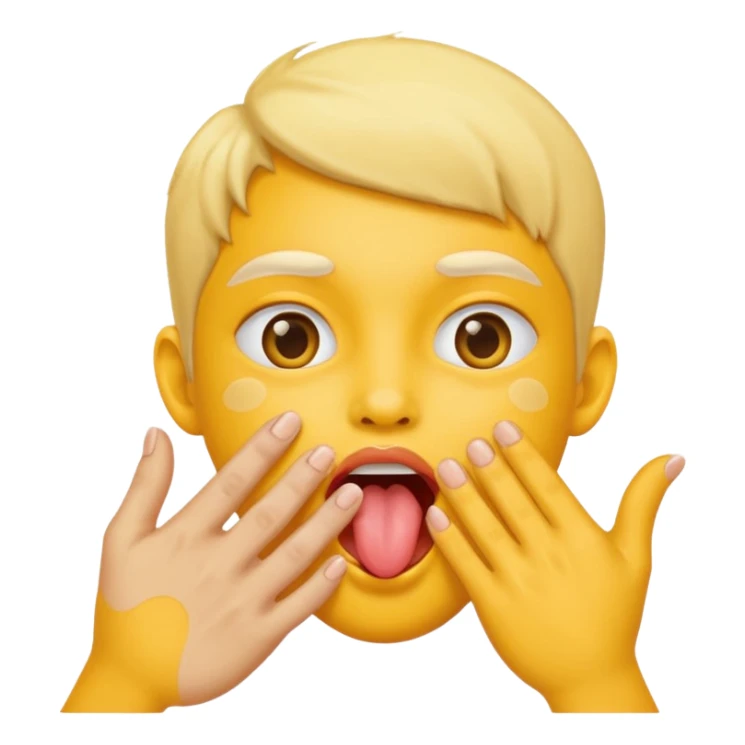 emoji che lecca 😛🫱🫲con queste due mani sticker