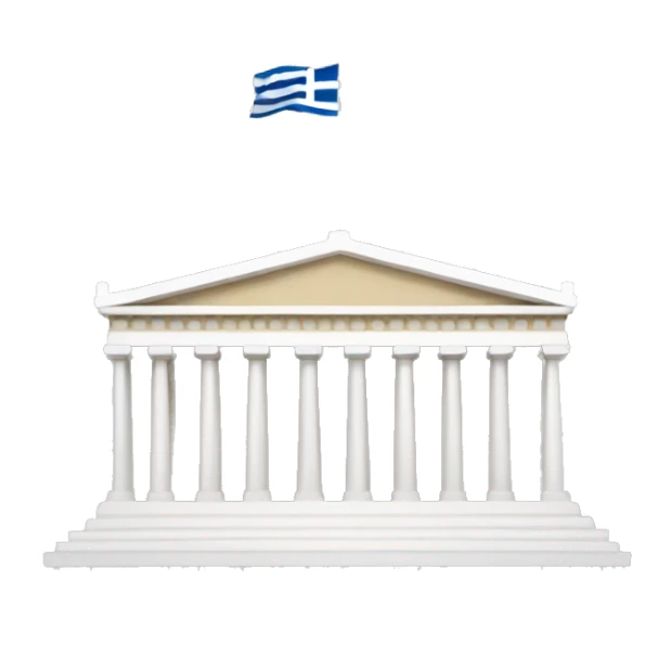 Greek parliament building sticker
