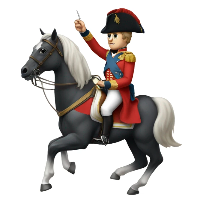 Napoleon on a horse  sticker