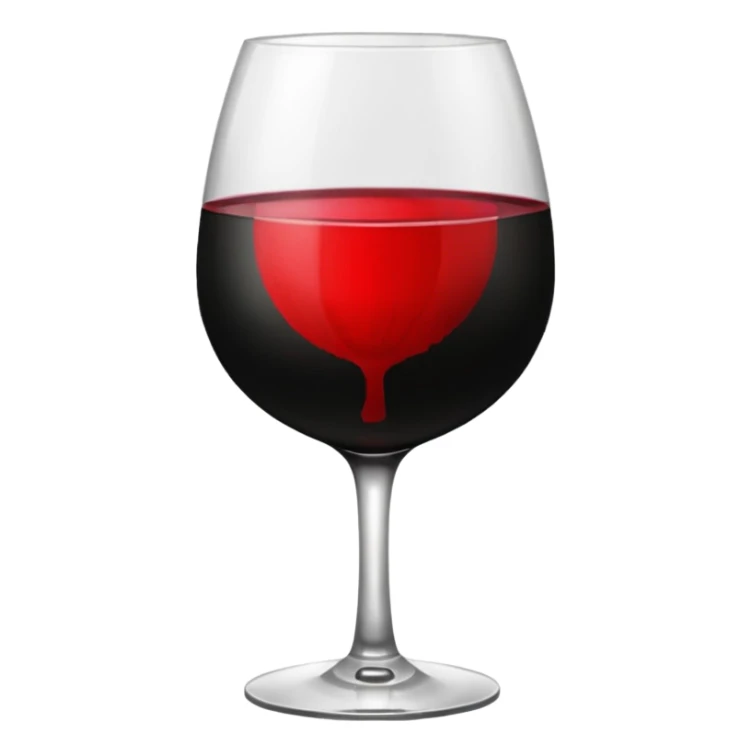 Black color background with wine glass and lipstick stain sticker