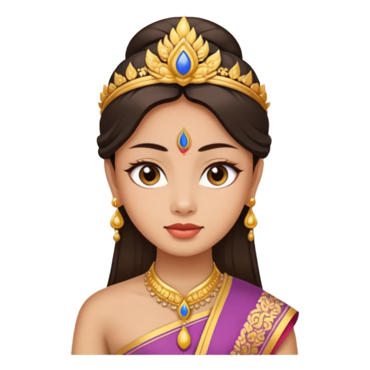 Gorgeous eyes wearing thai traditional dress sticker