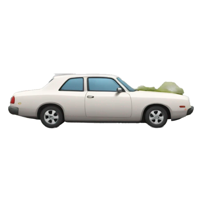 cars parked in a lot in front of a building sticker