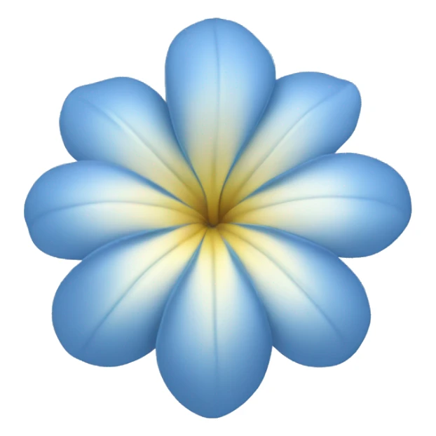 pastel blue Tropical flower sticker