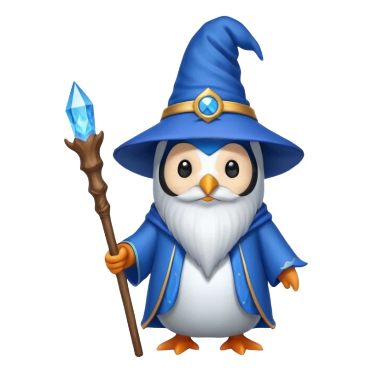 Penguin Wizard sticker