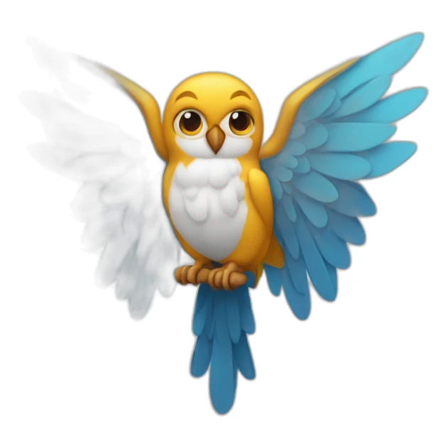 Losange avec des ailes sur ses 4 cotés sticker