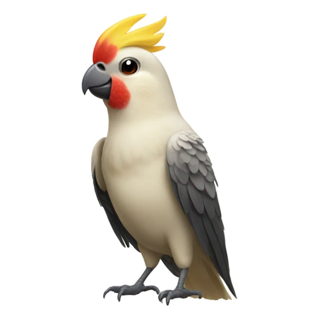 cockatiel celebrating sticker