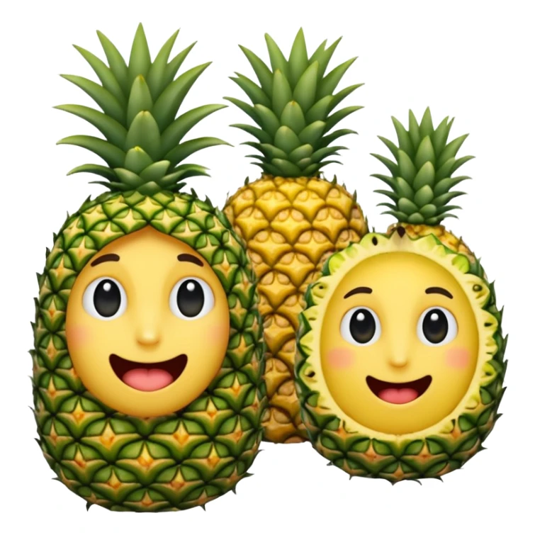 Castoro con le ali e con i capelli a forma di ananas  sticker