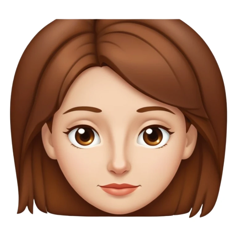 Beautiful brown haired Slightly snub-nosed 35 years woman sticker