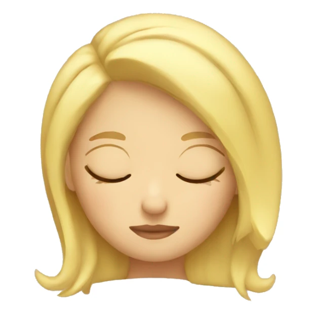 Sleeping blonde Girl sticker