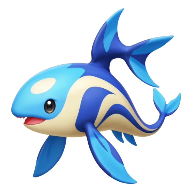 Meloetta-Gible-Kyogre-Pokémon-Fakémon-fusion-hybrid-creature sticker