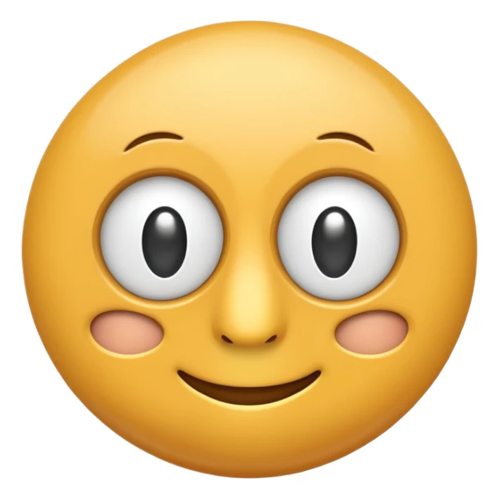 Front view monocle emoji, fully visible and centered with smooth, rounded, slightly inflated shapes.
Soft 3D emoji look with gentle depth.
Clean isolated object, no background, PNG cut-out style. sticker