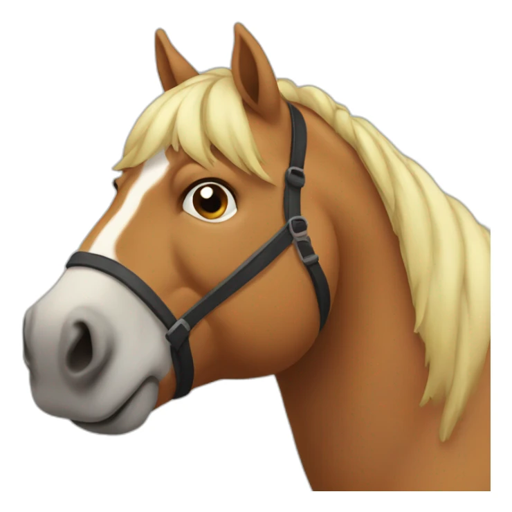 fat fat fat horse sticker